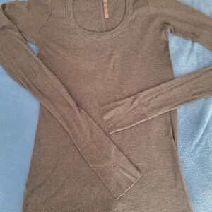 Rick Owens Brown Long Sleeve Top